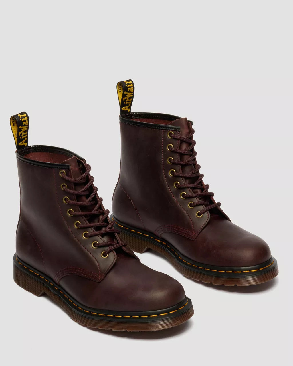Dr. Martens Stivali 1460 Cherry Red Crazy Horse Rosso Scuro Unisex