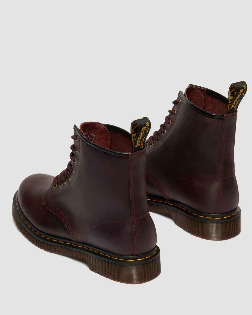 Dr. Martens Stivali 1460 Cherry Red Crazy Horse Rosso Scuro Unisex