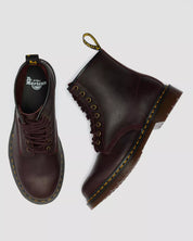 Dr. Martens Stivali 1460 Cherry Red Crazy Horse Rosso Scuro Unisex
