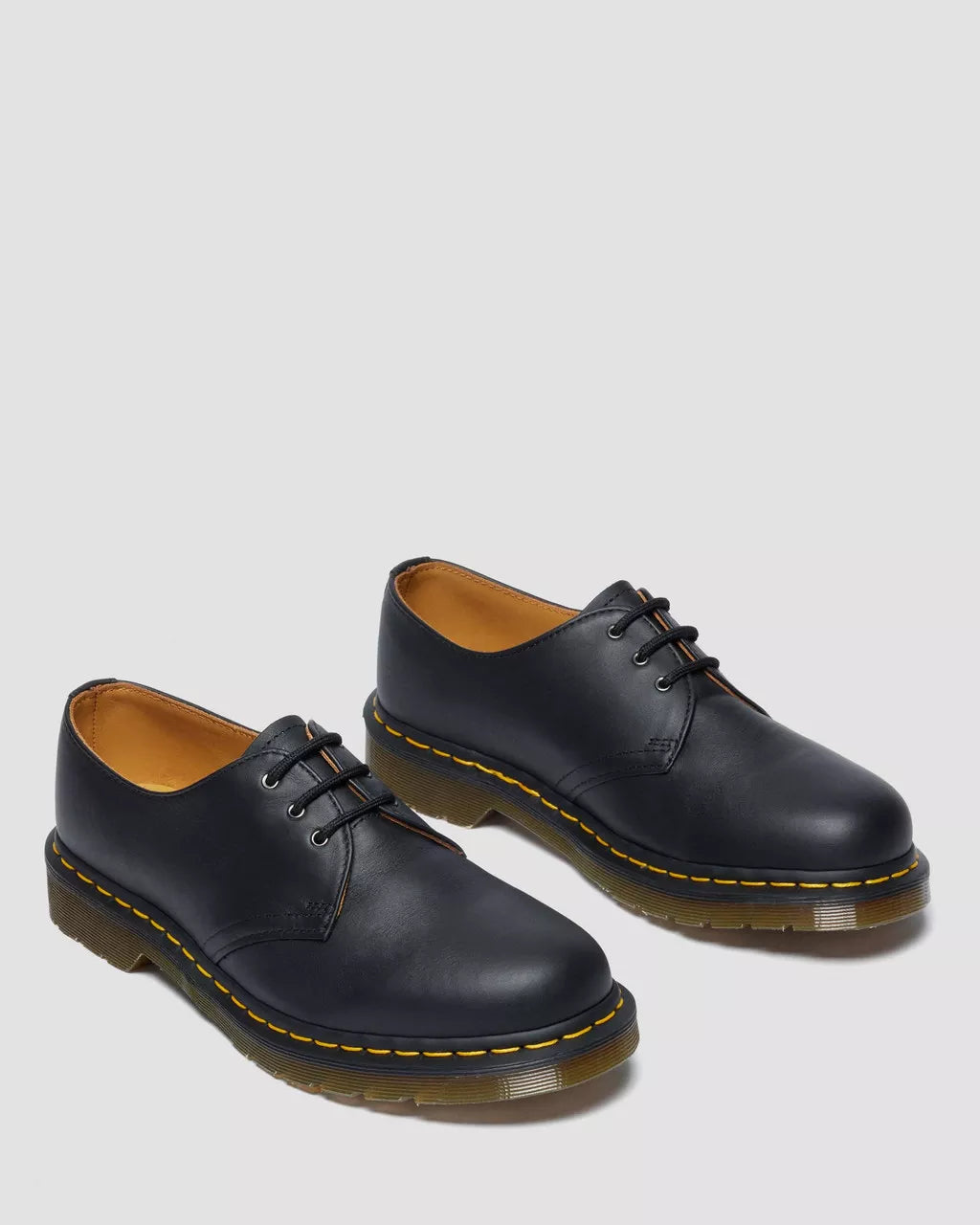 Dr. Martens Scarpe Oxford 1461 Black in Pelle Nappa Nero Donna