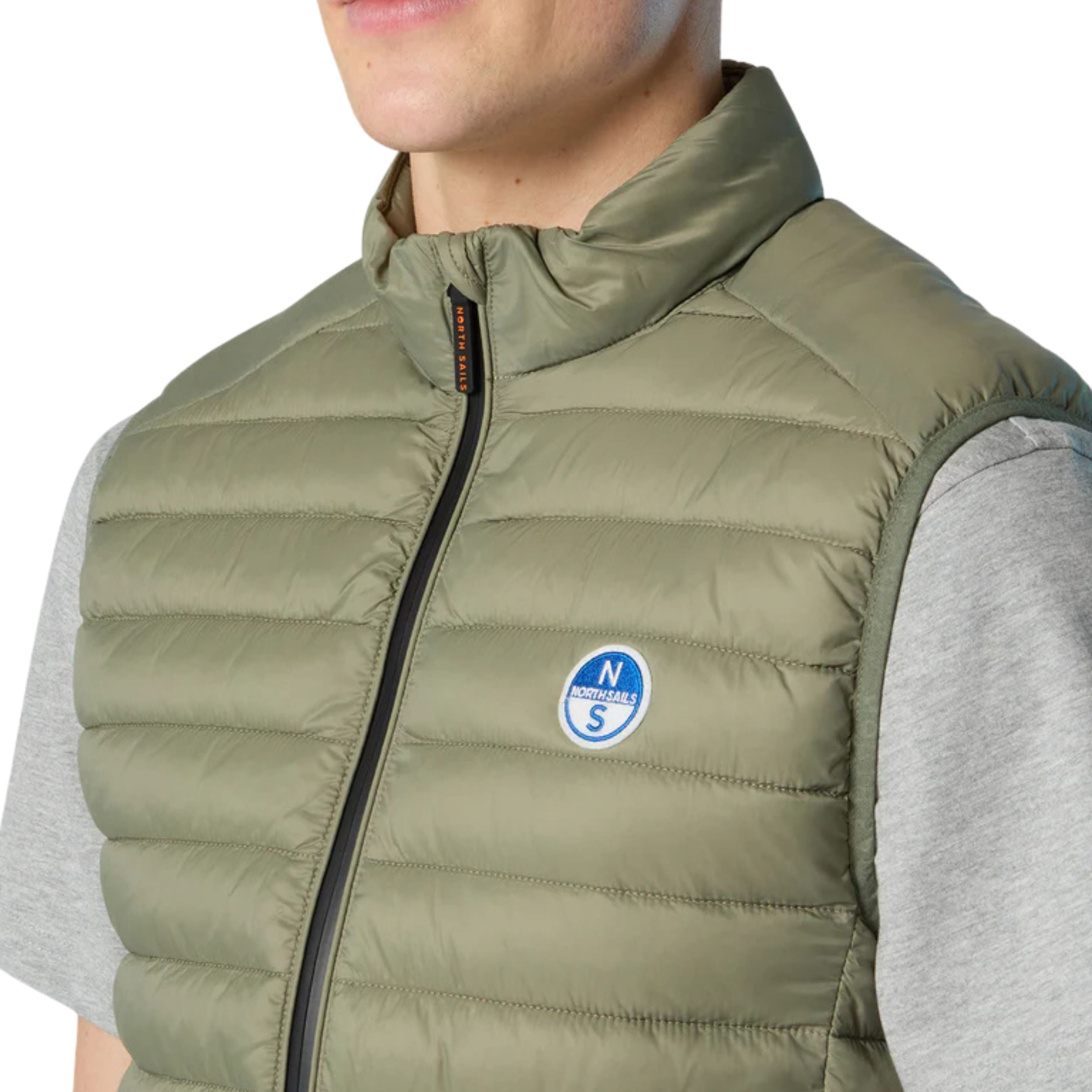 North Sails smanicato vest giubbino piumino leggero gilet zephyr antivento acqua 603347-0421