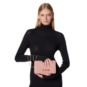 Love Moschino Borsetta Quilted da Sera Rosa