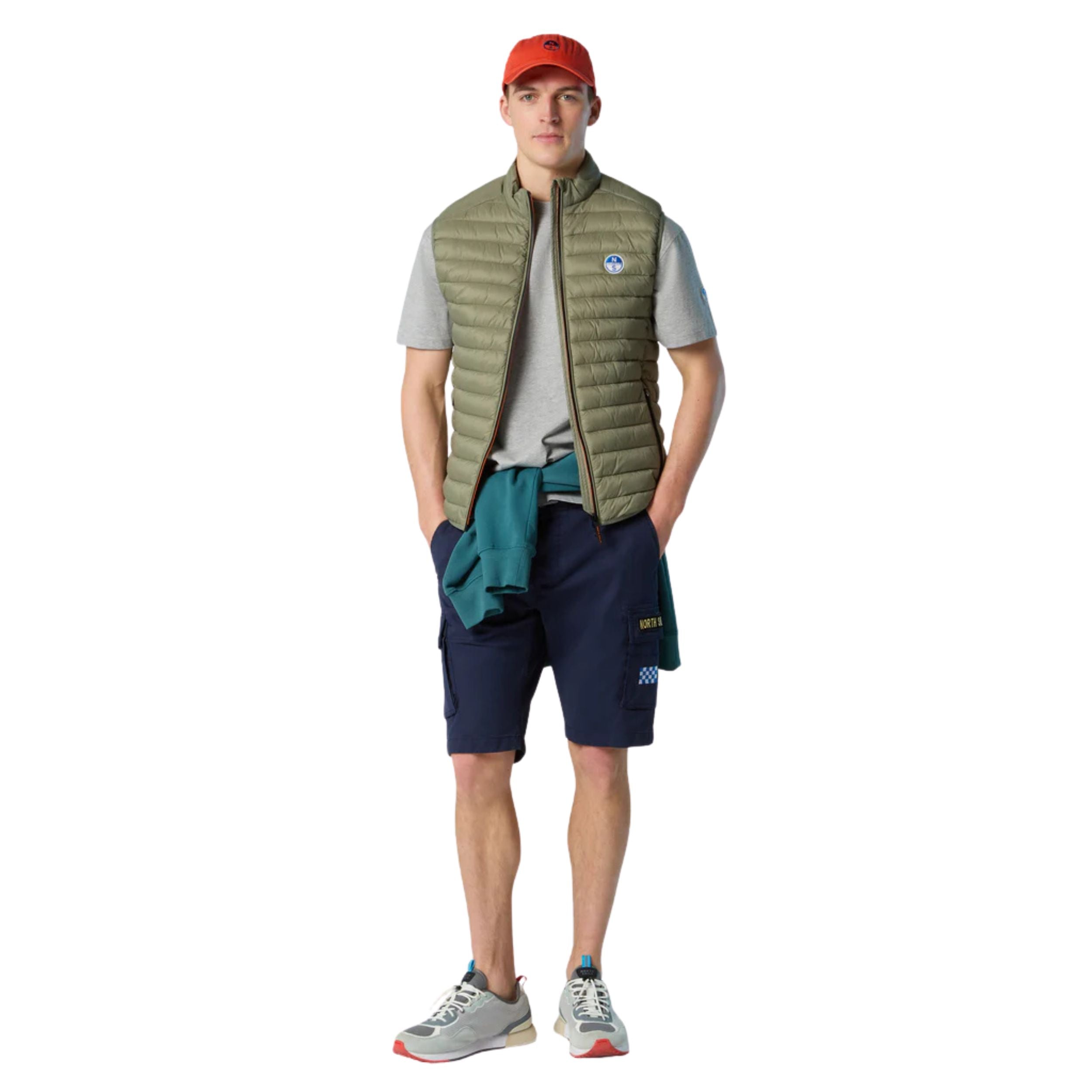 North Sails smanicato vest giubbino piumino leggero gilet zephyr antivento acqua 603347-0421