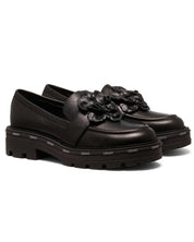 Liu Jo Black Leather Moccasin