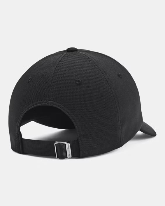 Under Armour Cappello Baseball UA Blitzing con visiera Poliestere Nero Logo Bianco