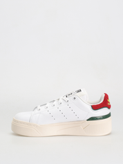Adidas Scarpe Sneaker Stan Smith Bonega 2B W in Pelle Bianco Rosso Verde Donna
