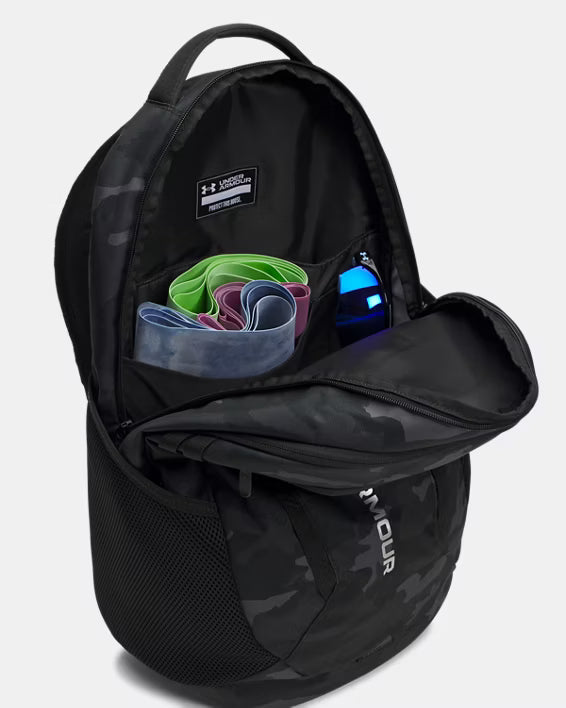 Under Armour Zaino UA HUSTLE 6.0 backpack impermeabile porta pc 16" Nero Camo Unisex