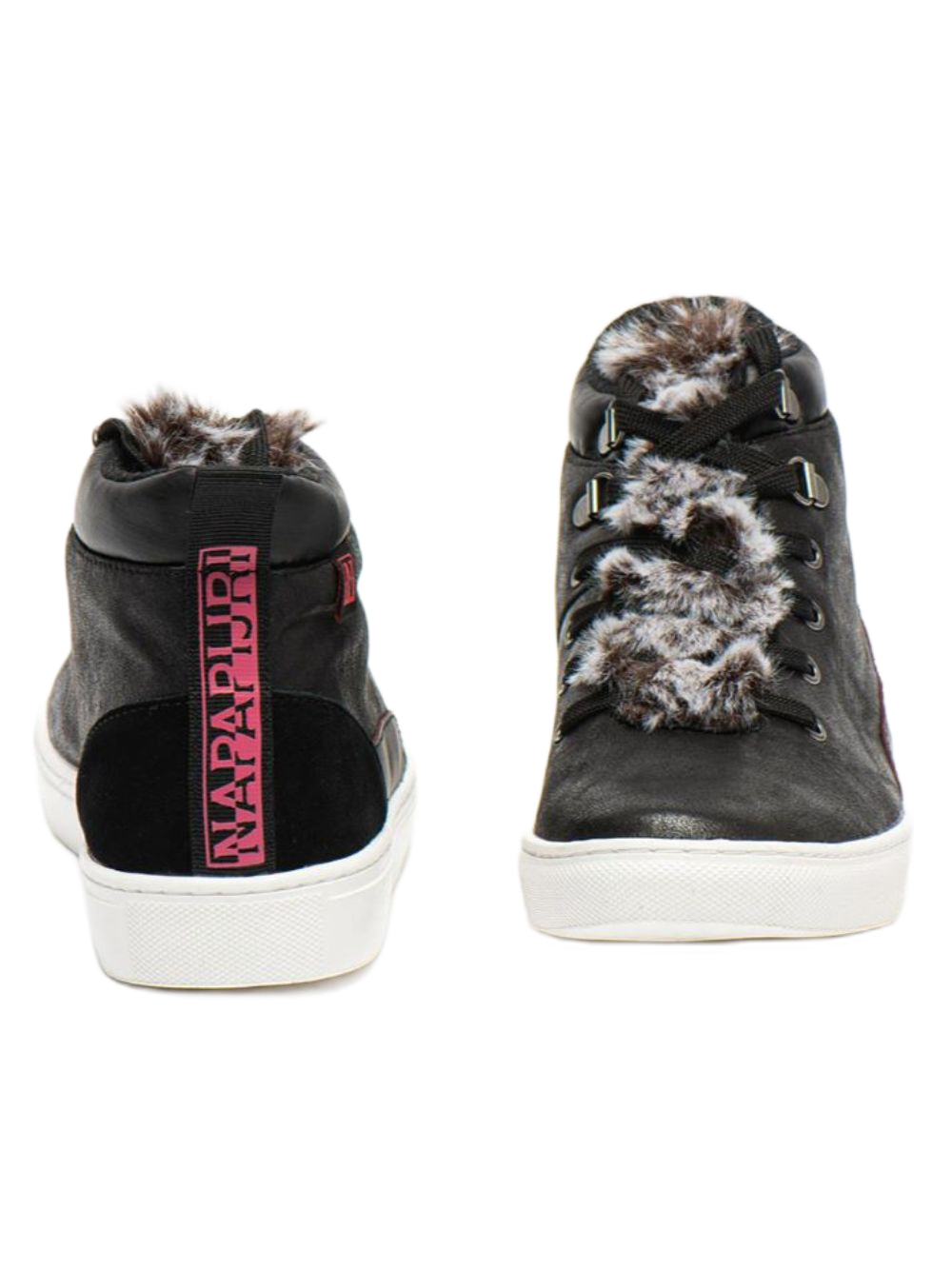 Napapijri Sneakers Alte Stivaletti Urban Casual Pelle Nero