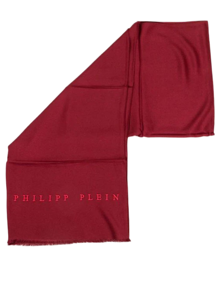 Philipp Plein Foulard Viscosa Rosso Made in Italy 3