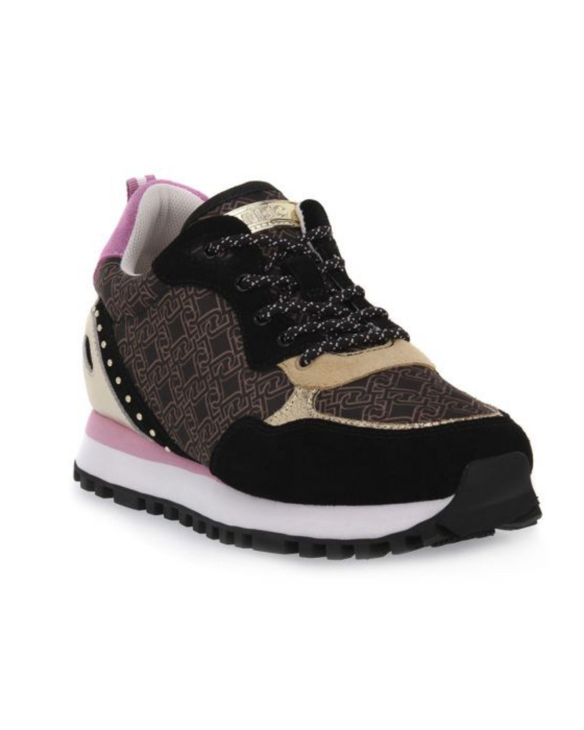 Liu Jo Sneakers Wonder Pelle/Tessuto Tecnico Nero/Marrone