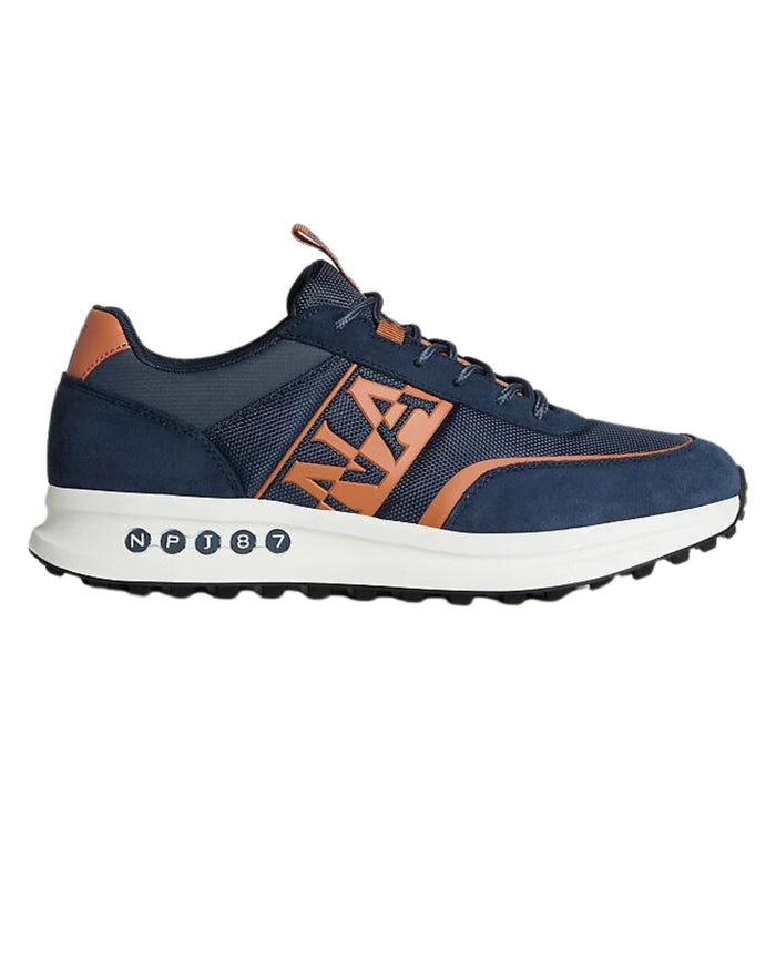 Napapijri Sneakers Basse Pelle e Tessuto Blu 1