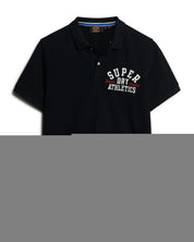 Superdry Polo Applique Classic Fit Cotton Black