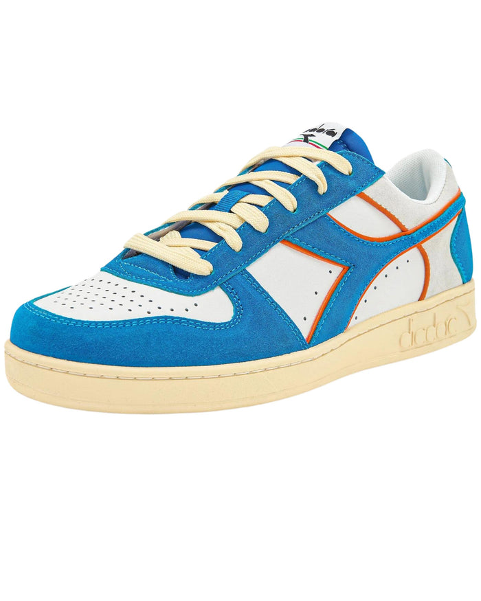 Diadora Sneakers Magic Basket Low Suede Leather Light Blue 2