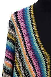 Missoni Stola Fantasia Geometrica Misto Lana Multicolore