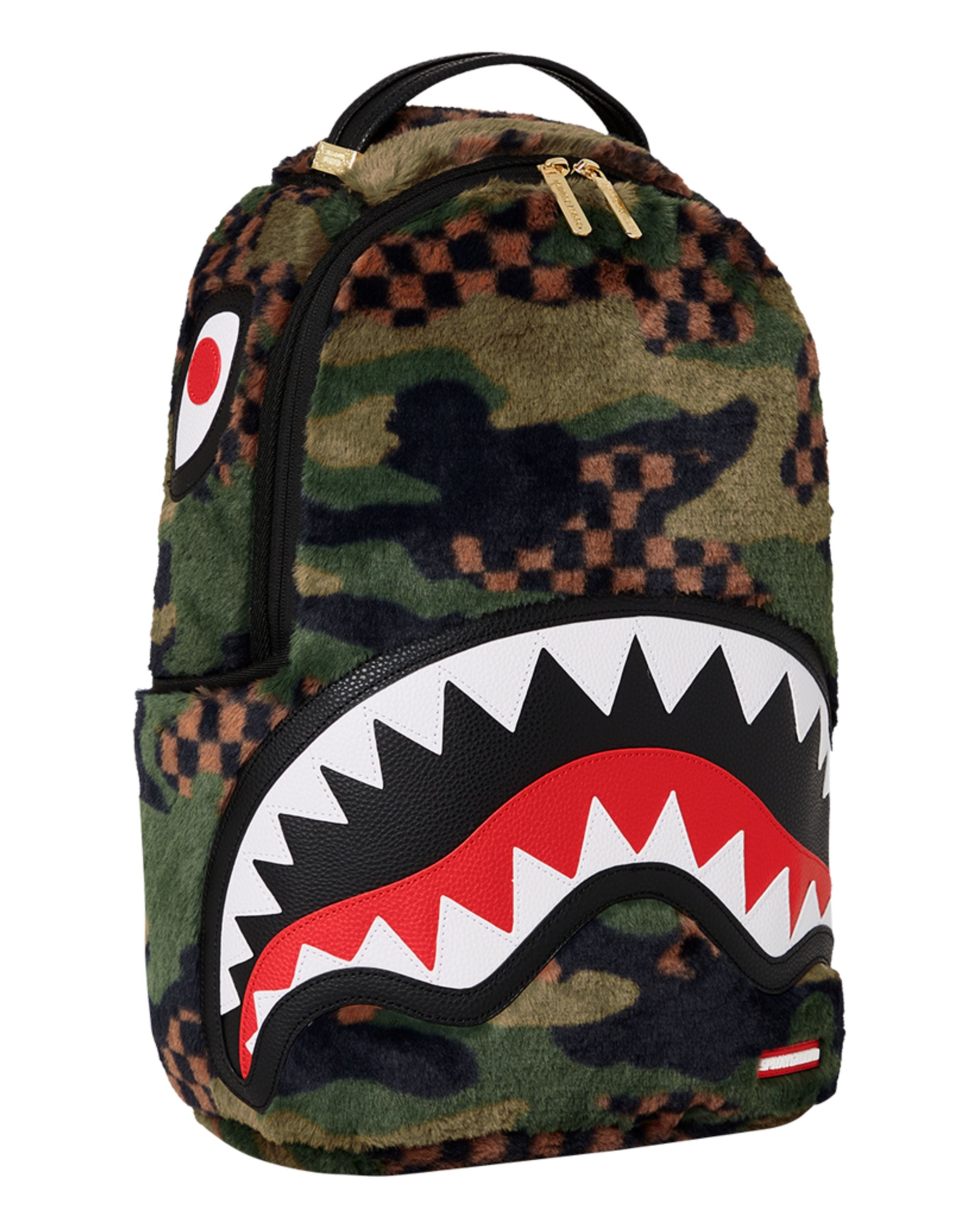 Sprayground Green 3am Fur Backpack Teddy Multicolor Men