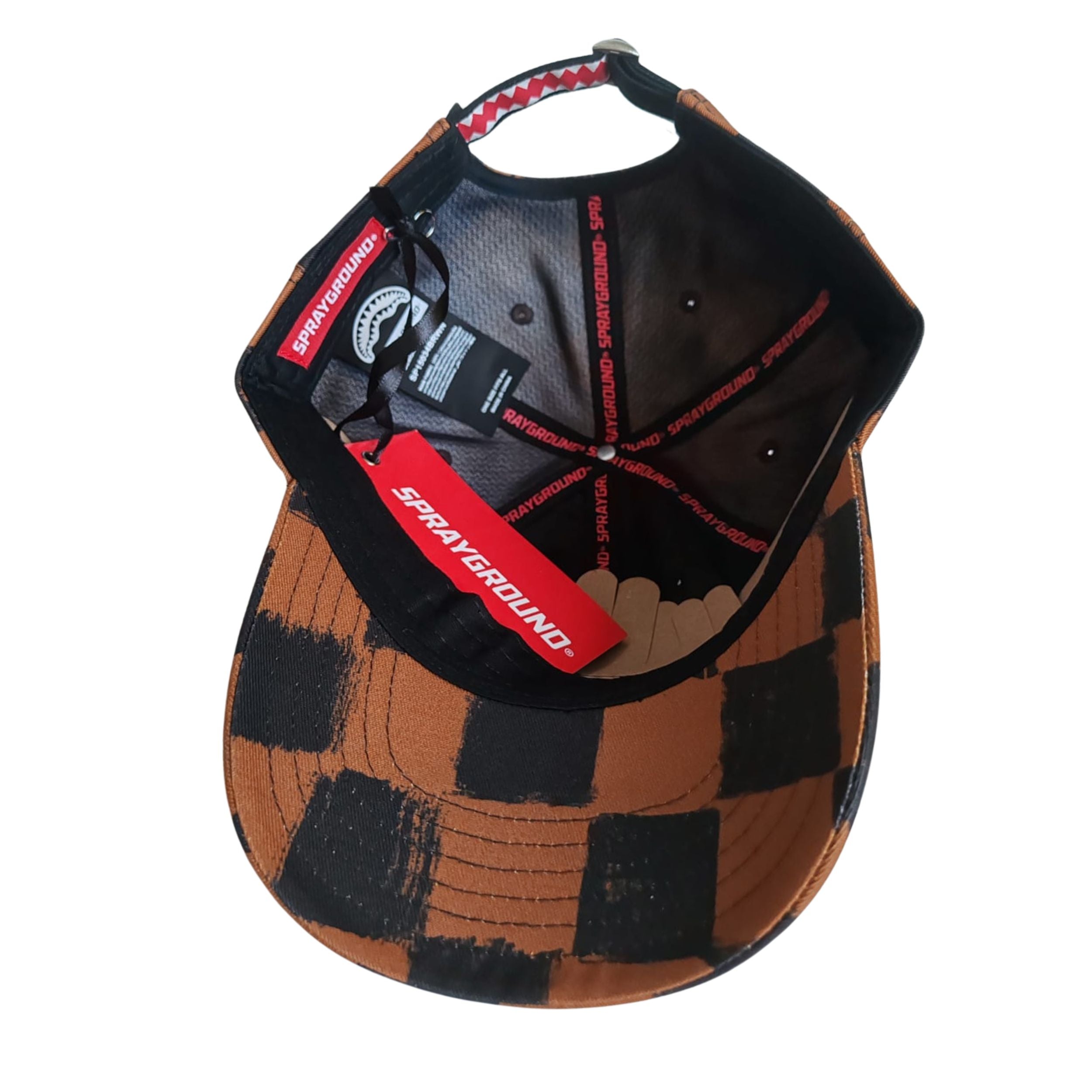 Sprayground cappello baseball VANQUISH CAP BROWN cotone marrone
