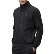 Blauer Felpa Aperta Collo Alto Nero Uomo City 01884