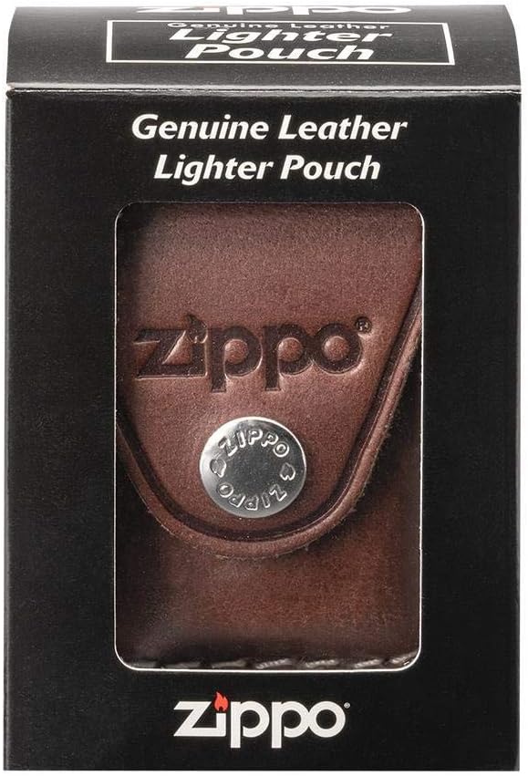 Zippo With Clip Brown Unisex