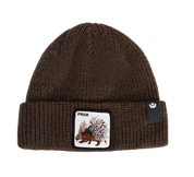 Goorin Bros. Cuffia Beanie 'The Prick' in Misto Acrilico Marrone Scuro Unisex
