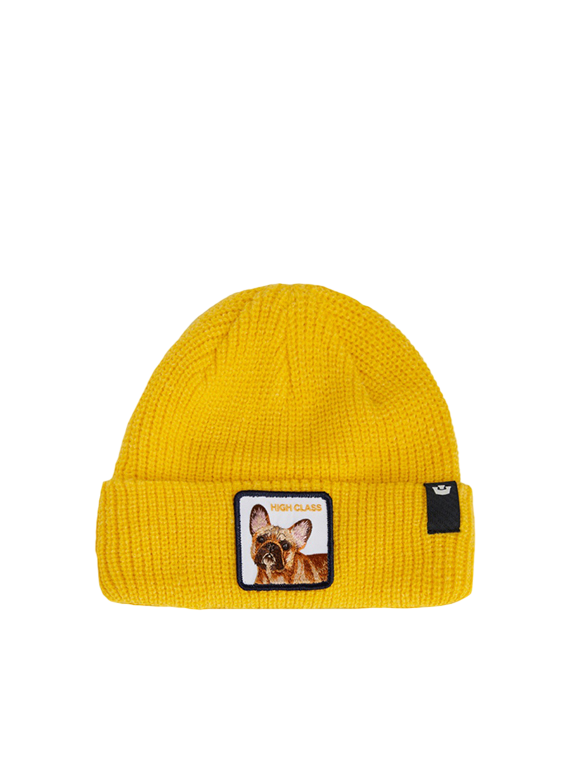 Goorin Bros. Cuffia Beanie 'High Class Dog' in Misto Acrilico Giallo Beam Unisex