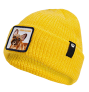 Goorin Bros. Cuffia Beanie 'High Class Dog' in Misto Acrilico Giallo Beam Unisex
