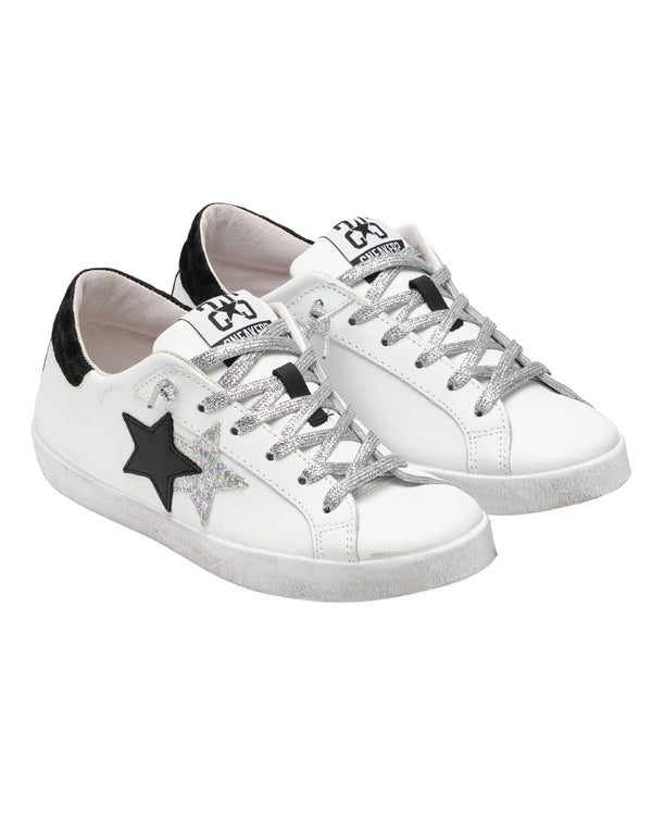 Sneaker One Star In Pelle Bianco Donna-2