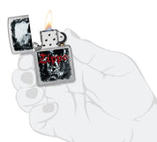 Zippo accendino ricaricabile antivento Made in USA Teschio Logo 47002