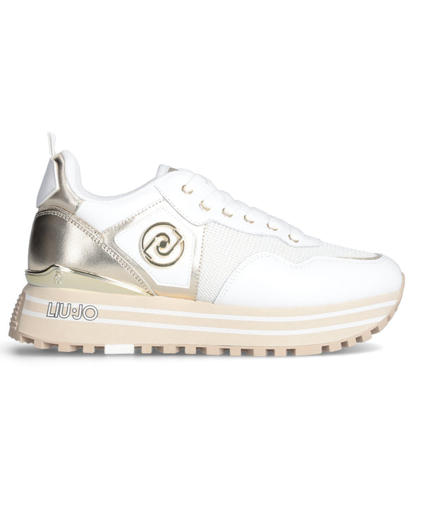 Liu Jo Sneakers Maxi Wonder 100 Pelle Bianco