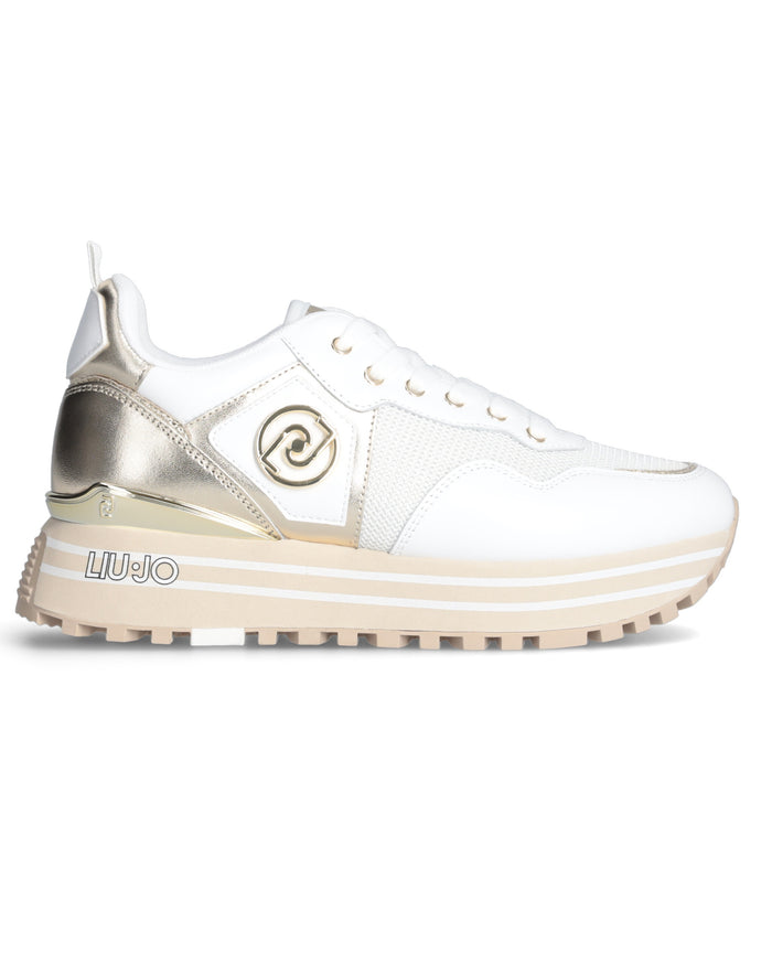 Liu Jo Sneakers Maxi Wonder 100 Pelle Bianco 1