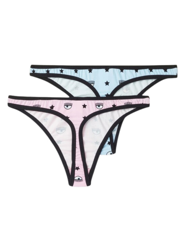 Chiara Ferragni Bi-pack Thong Pink Women-2