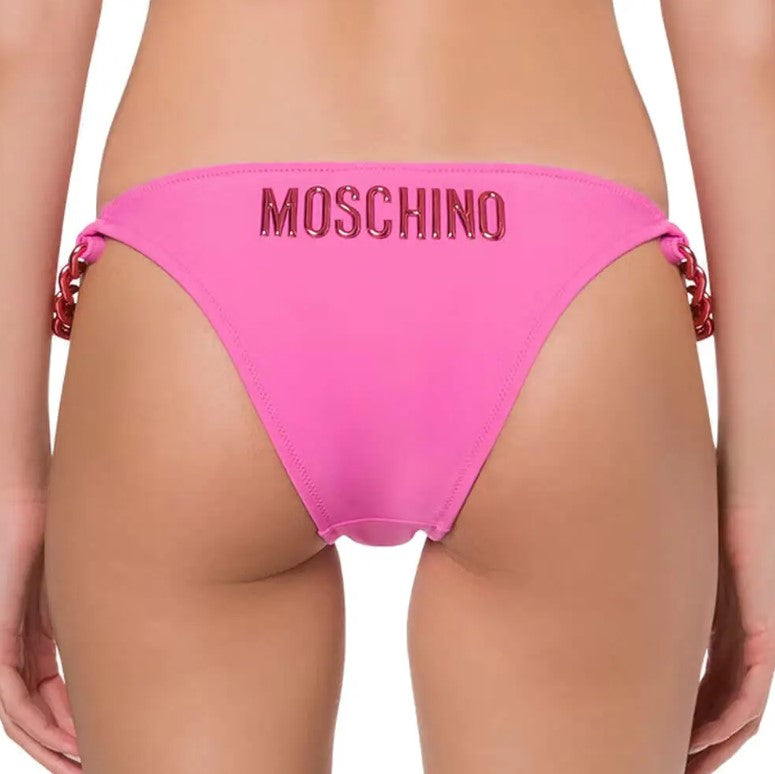 Moschino Swim Bikini Bottom Slip Pink