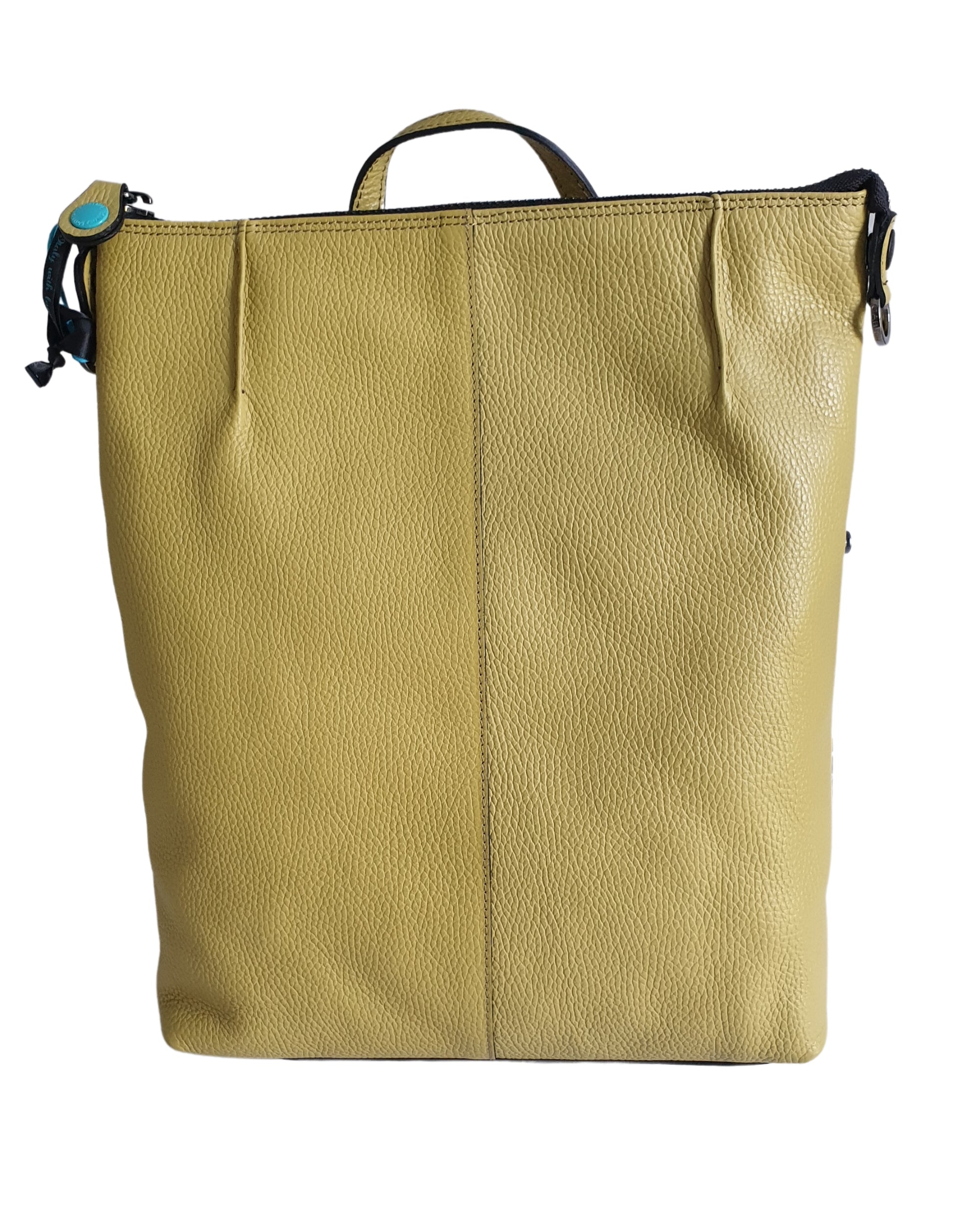 Gabs Zaino Grande con versione Borsa Shopper 100% Pelle Opaco Vinaigrette