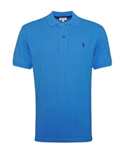 US Polo Assn. T-Shirt Logo Front and Back Cotton Blue