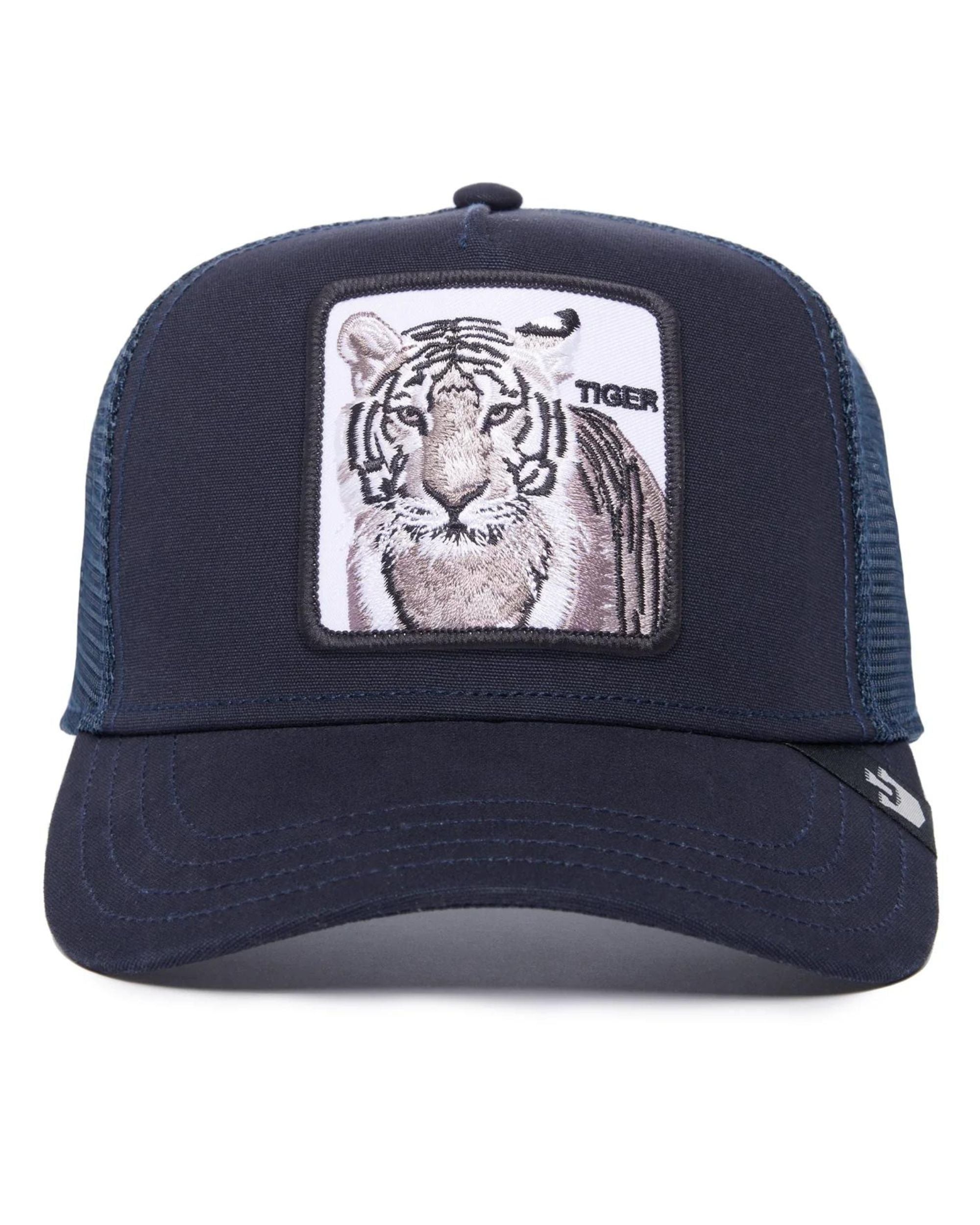 Goorin Bros. Trucker Cap Animal Farm 'the White Tiger' Blue Unisex Cap