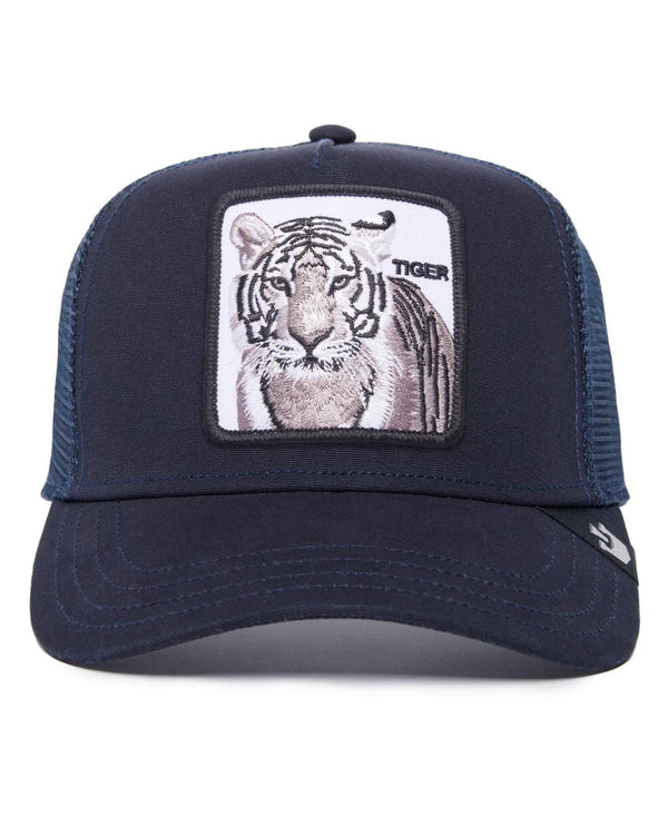Goorin Bros. Trucker Cap Cappellino Animal Farm 'the White Tiger' Blu Unisex