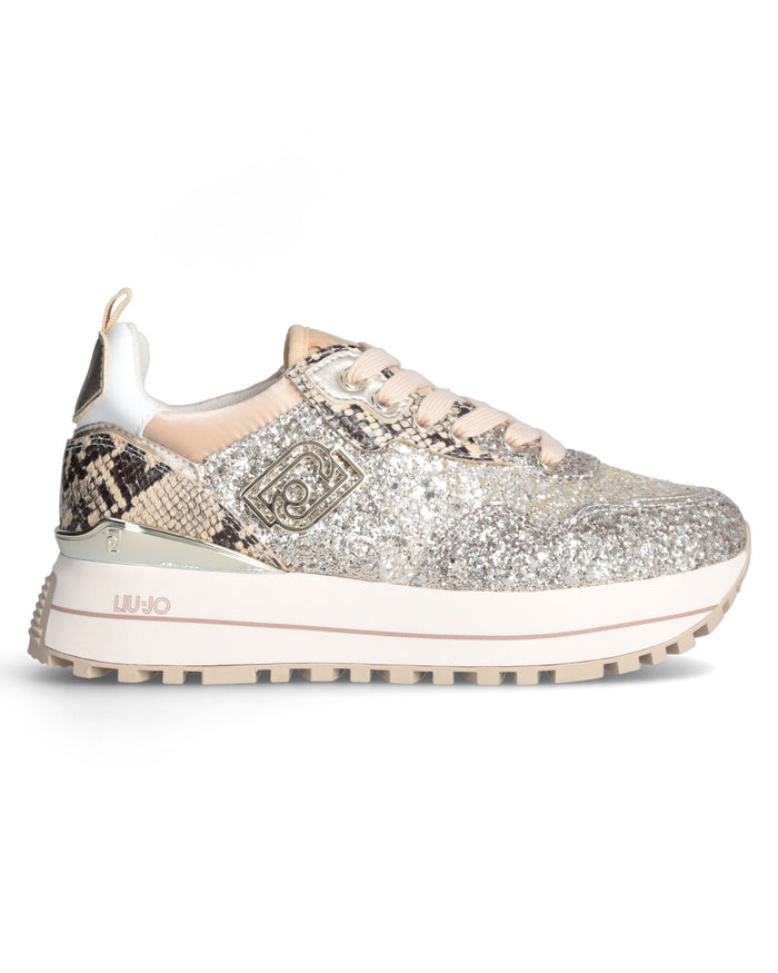 Liu Jo Sneakers Pelle Beige Donna 1