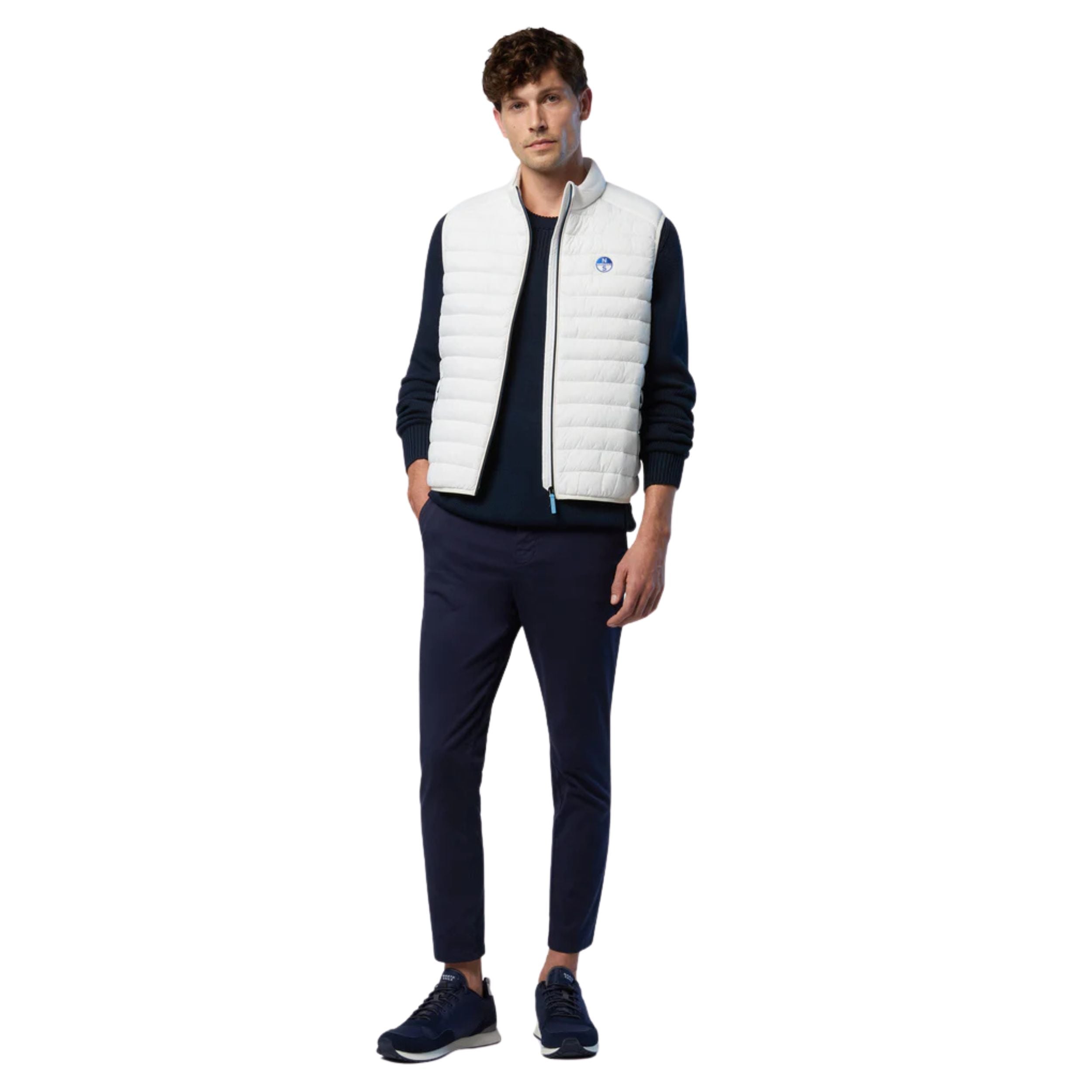 North Sails smanicato vest giubbino piumino leggero gilet zephyr antivento acqua 603347-0144