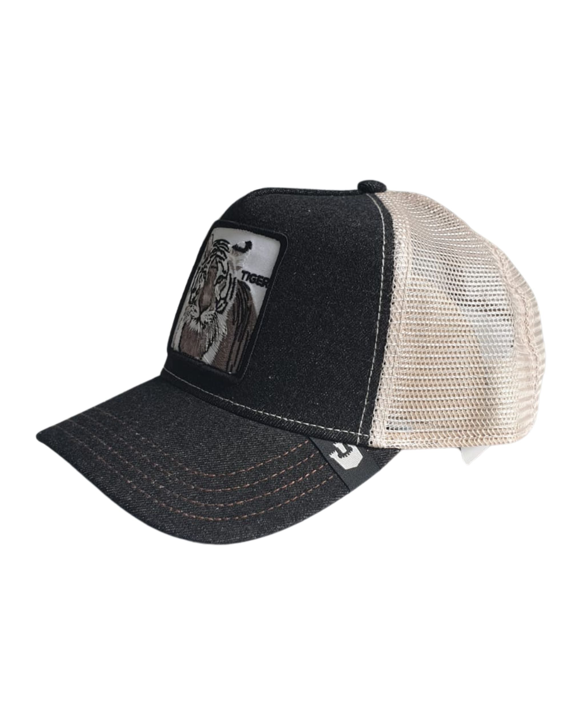 Goorin Bros. Trucker Cap Animal Farm 'the White Tiger' Blue Unisex Cap