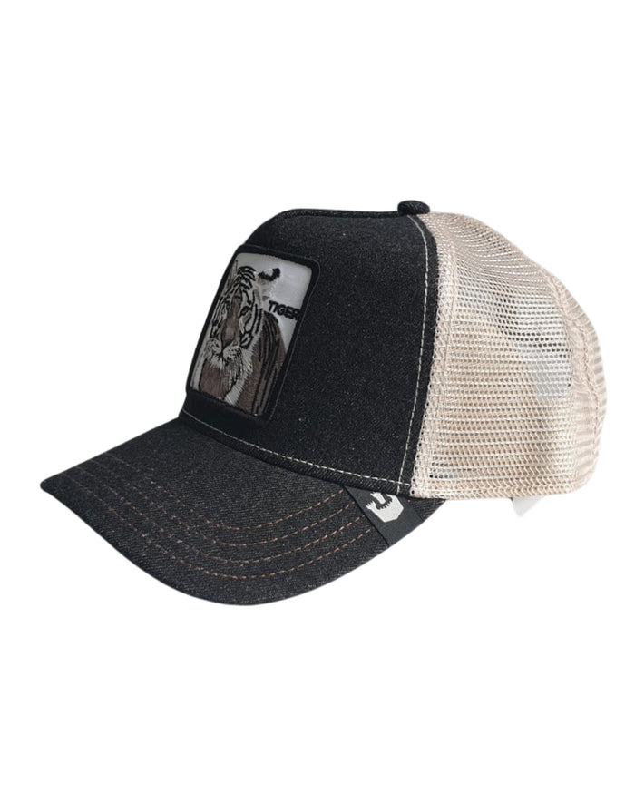 Goorin Bros. Trucker Cap Cappellino Animal Farm 'the White Tiger' Blu Unisex 2