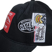 Sprayground cappello baseball SPRAYG LABELS CAP BLACK cotone nero SP15038
