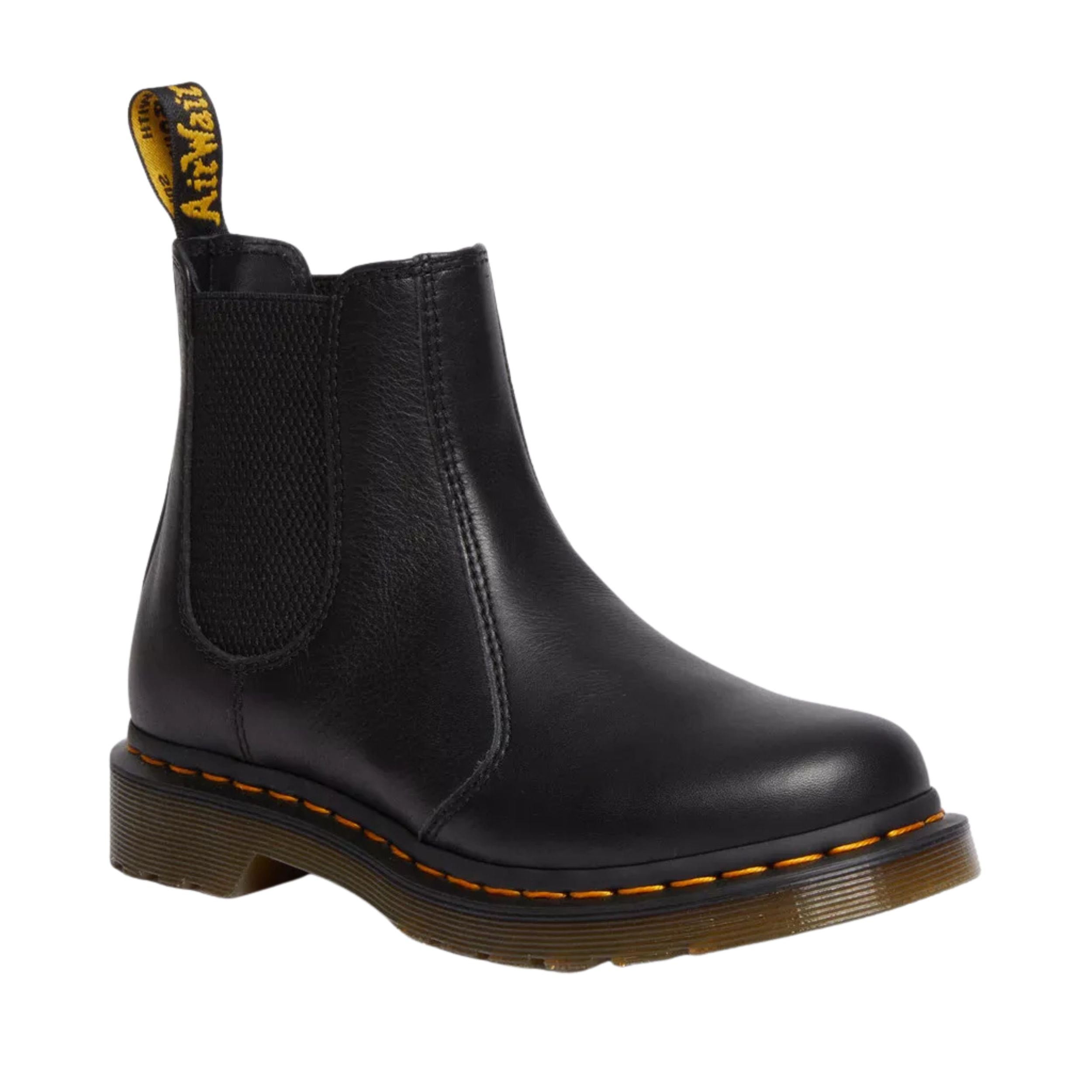 Dr. Martens Stivaletto Chelsea 2976 Black Virginia Pelle Nero Donna