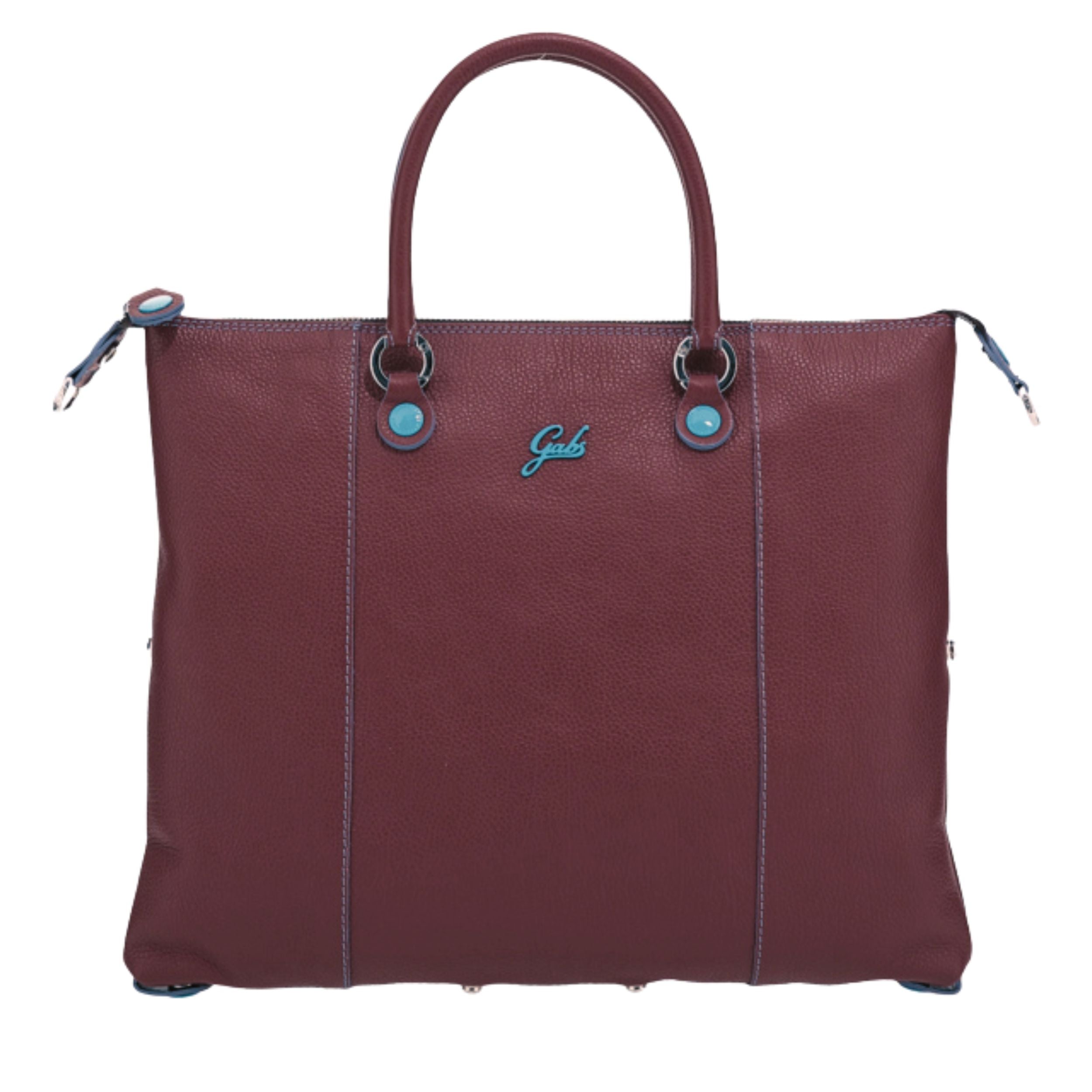 Gabs Borsa Donna trasformabile G3 PLUS L BULL BASIC Shopper Trasformabile Zaino BORDEAUX CHIANTI