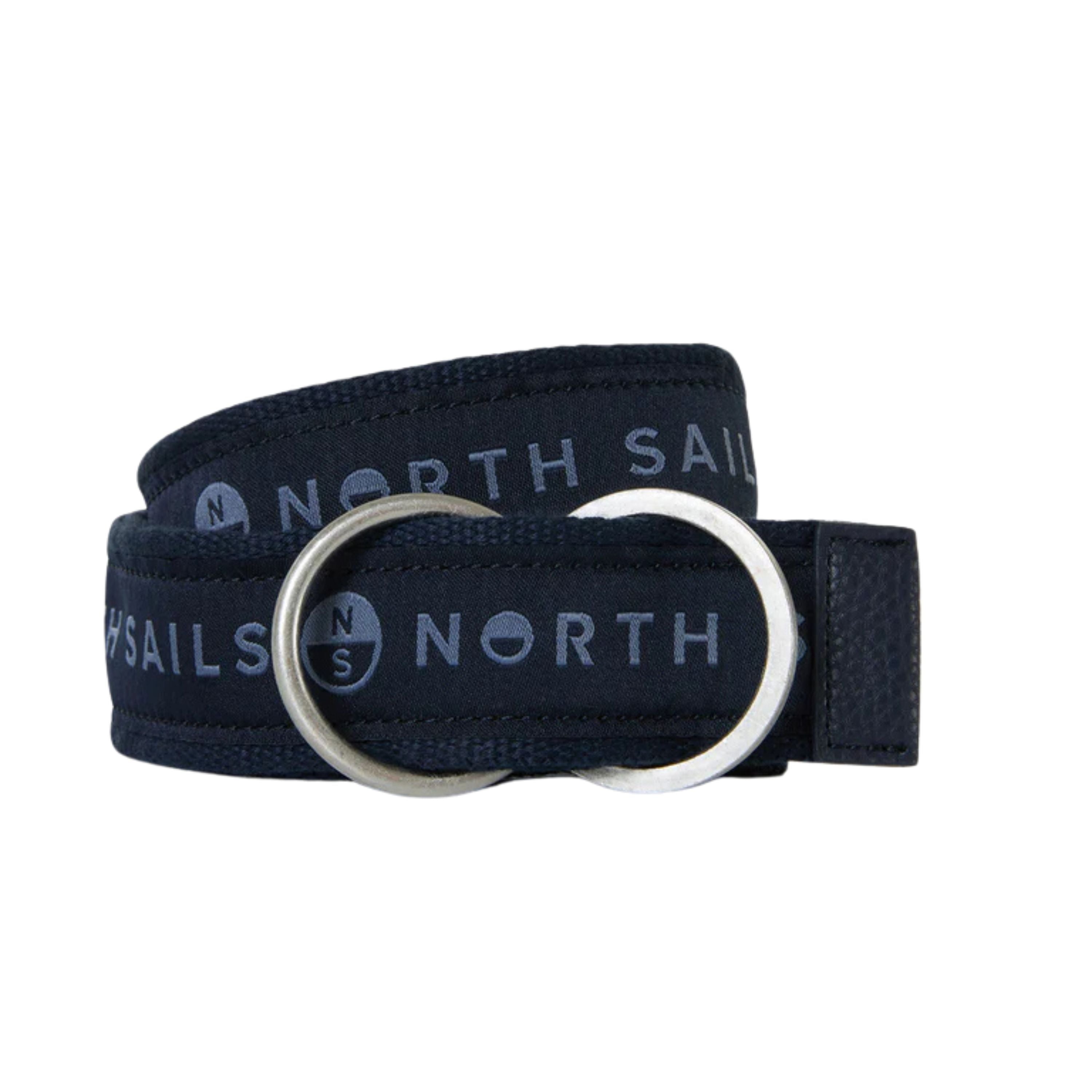 North Sails cintura belt nastro logato fibbia ring tessuto tecnico navy blu