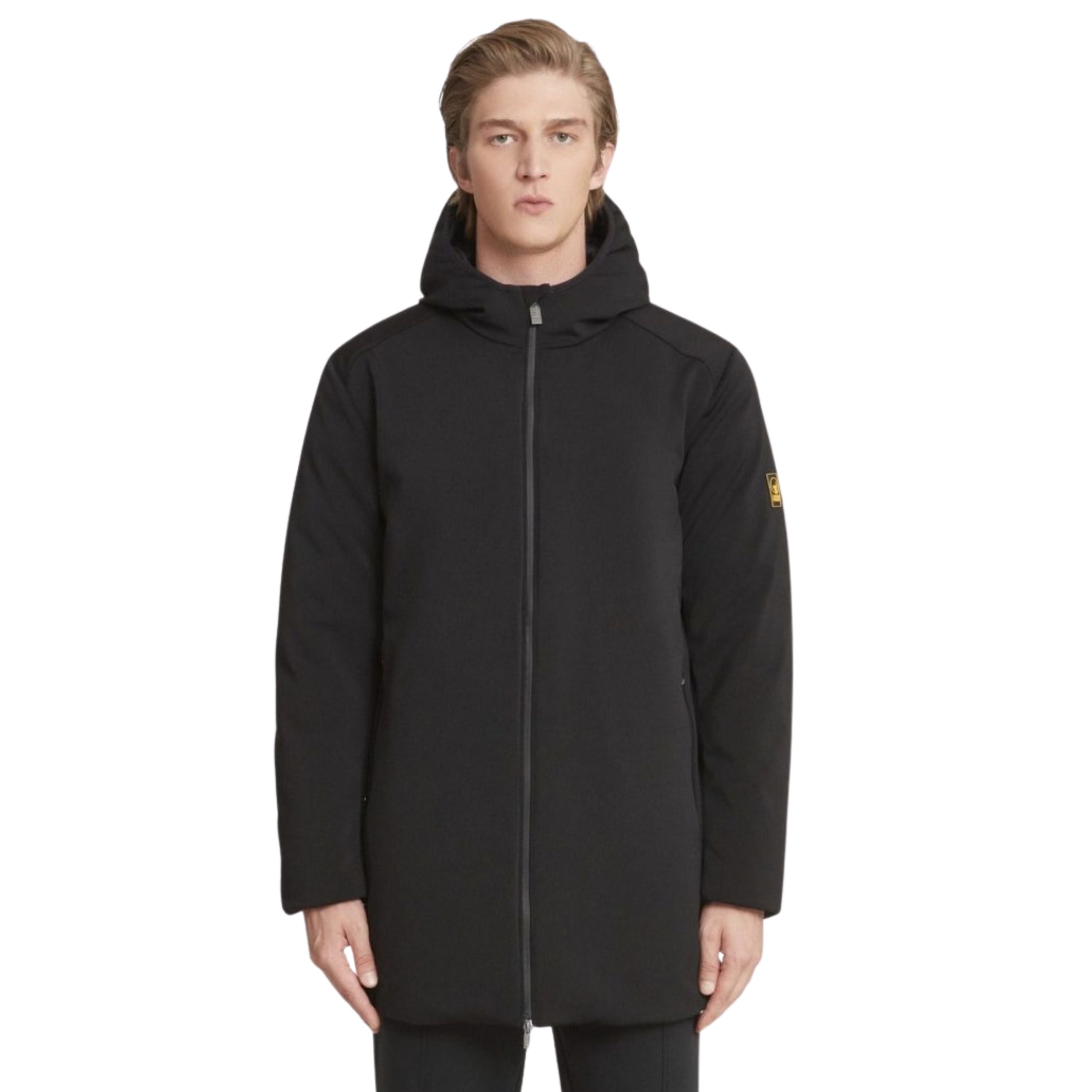 Ciesse Piumini Clem 3.0 Parka Giacca Lunga Softshell Impermeabile Cappuccio Uomo nero