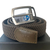 North Sails cintura belt stretch tessuto intrecciato logo taglia unica 623370 verde scuro in BOX