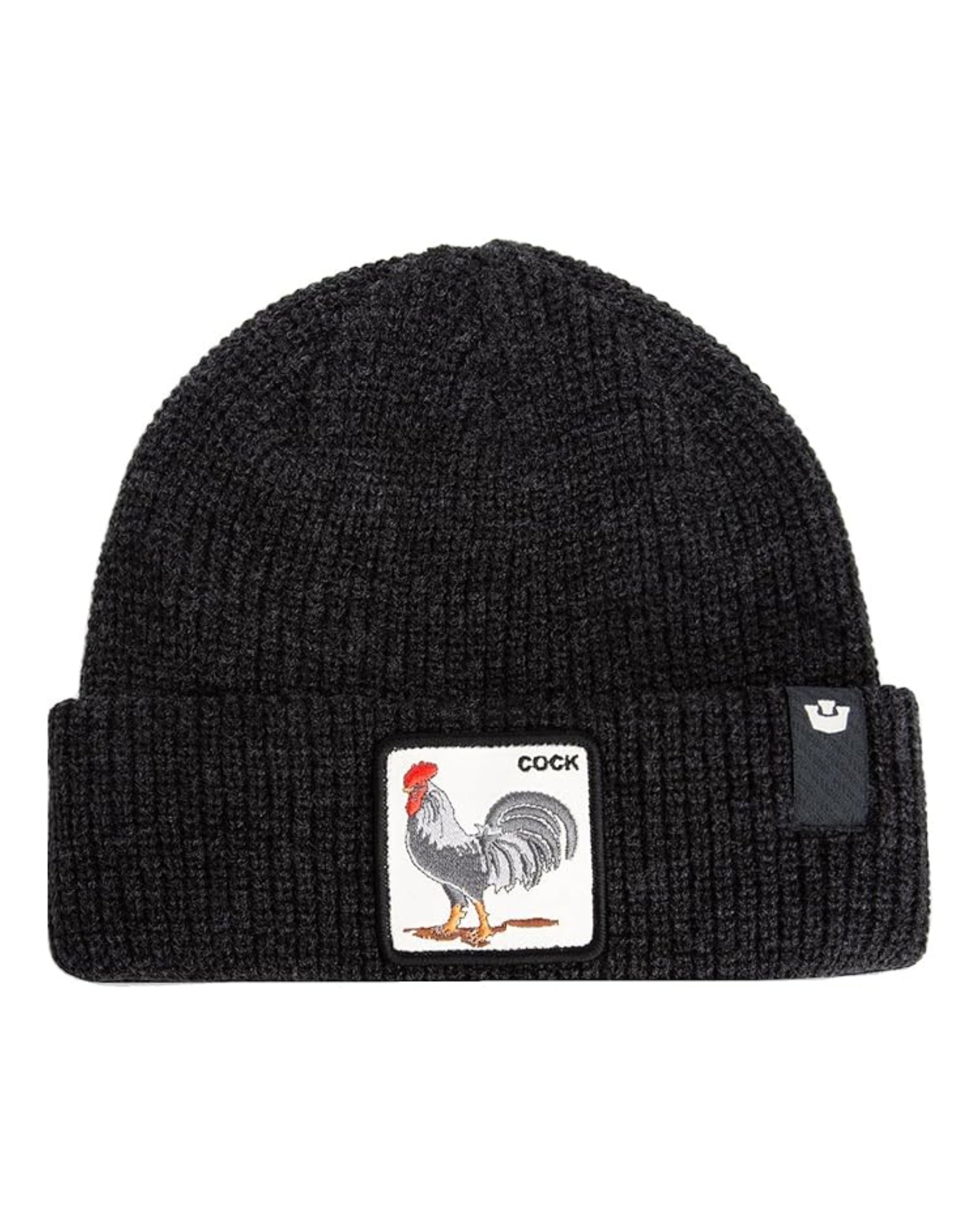 Goorin Bros. Cuffia Beanie 'The Classic Rooster' in Misto Acrilico Nero Unisex