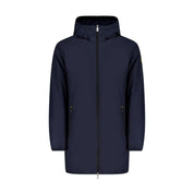 Ciesse Piumini Gunbu giacca lunga imbottita con cappuccio uomo blu