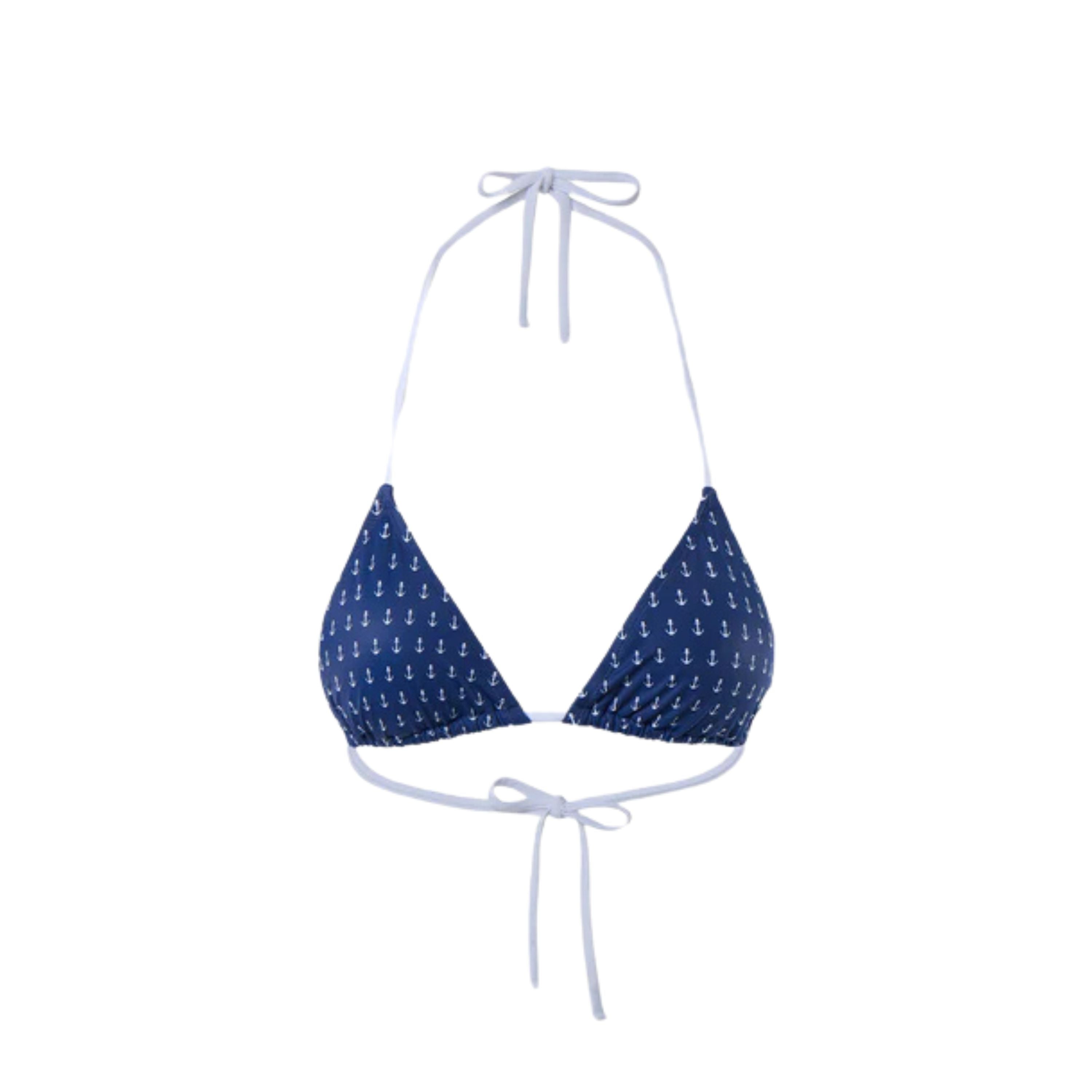 North Sails Top Bikini triangolo beachwear donna 078057 C003 blu lycra