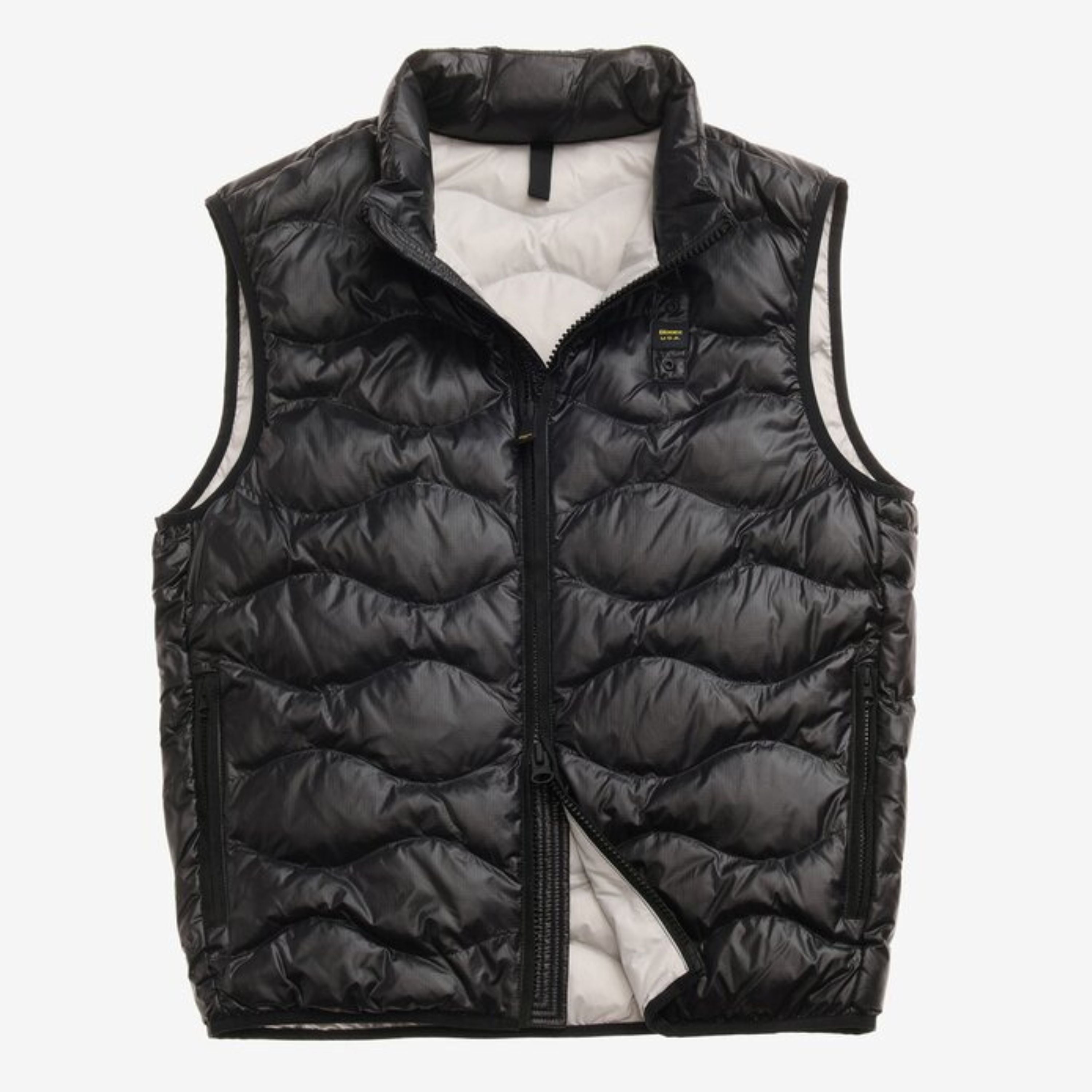 Blauer Gilet Smanicato Danny Full Zip Imbottito Ovatta Nero Uomo