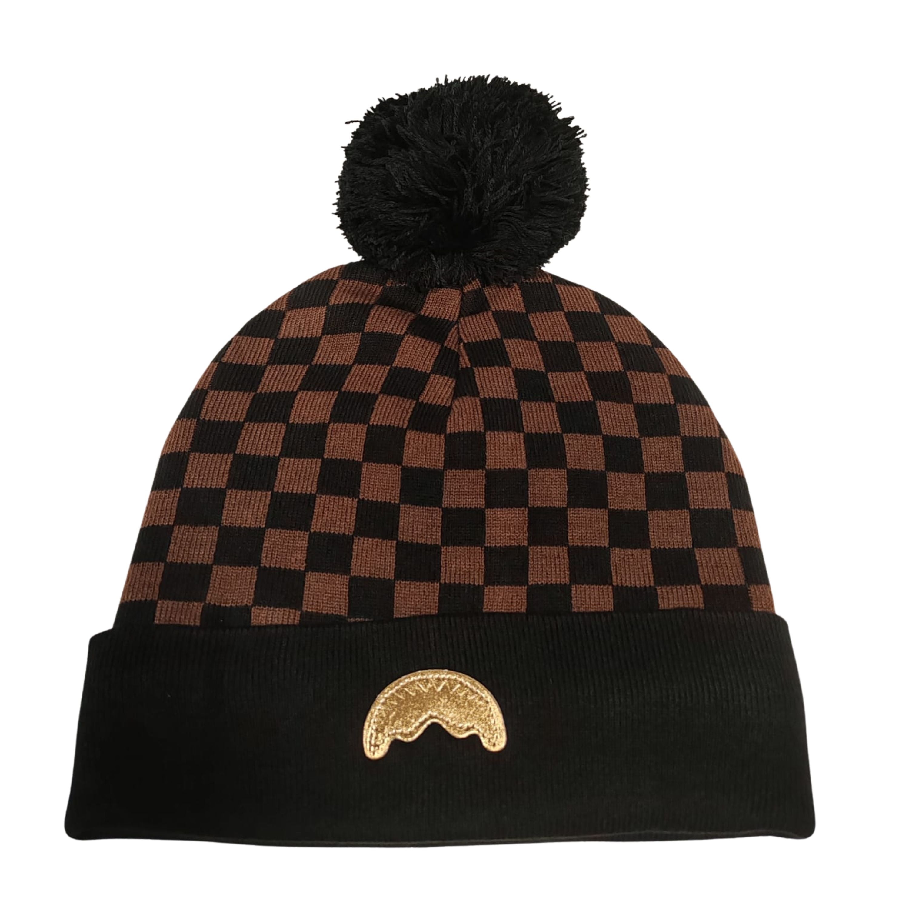 Sprayground SIP PUFF BEANIE berretto cuffia logo gold hw425